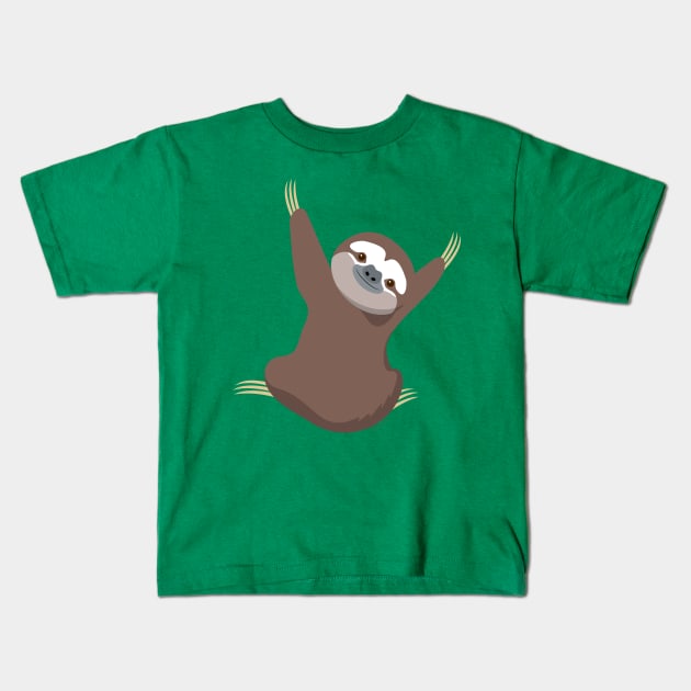 Baby sloth Kids T-Shirt by tuditees